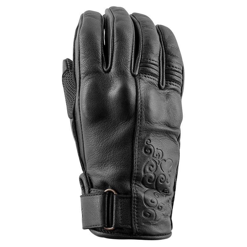 BLACK HEART™ LADIES LEATHER GLOVES BLACK by Speed & Strength